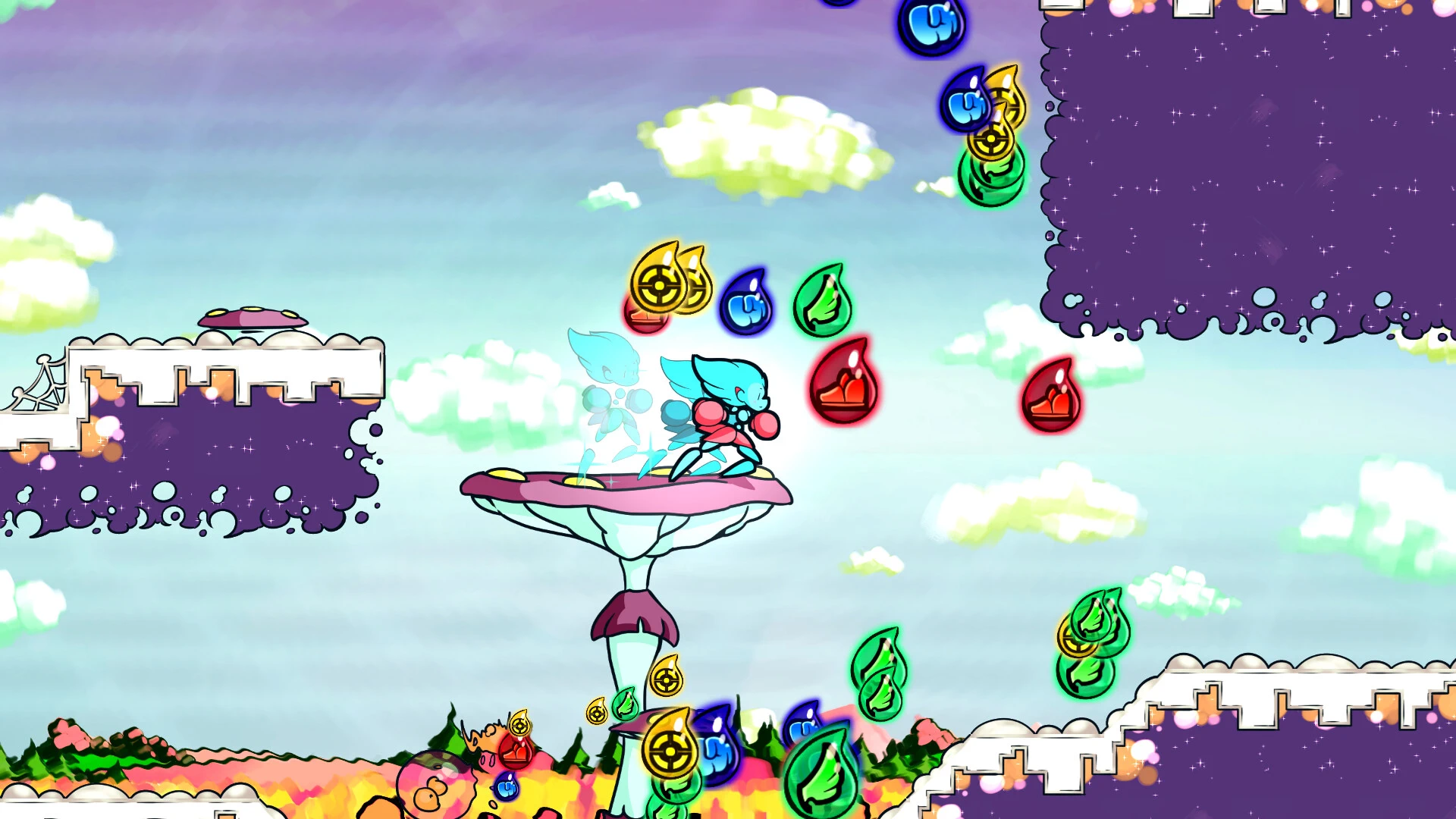 Dash’n’Drops — un roguelite nerveux inspiré des platform fighters arrive en accès anticipé image 1
