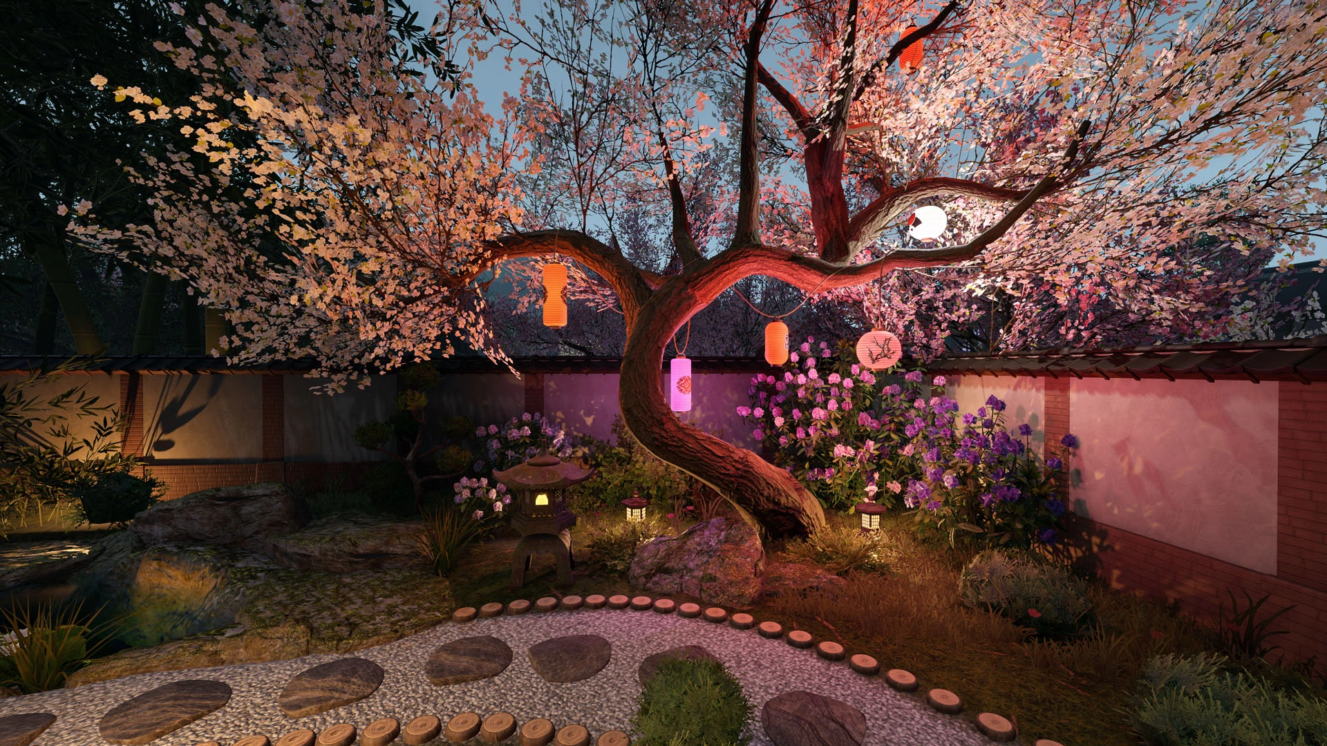 House Flipper 2 Sakura DLC : direction le Japon et les cerisiers en fleurs image 2
