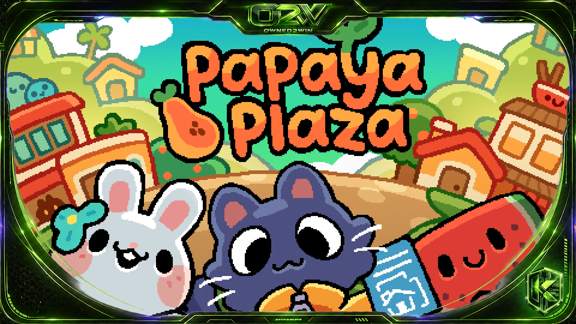 Papaya Plaza — un city builder cosy en pixel art annoncé sur PC avec une démo disponible