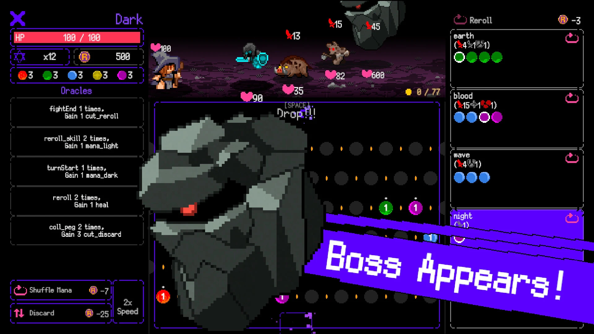 Witch Pachi Demo : flipper magique, deckbuilding et roguelike tactique image 1