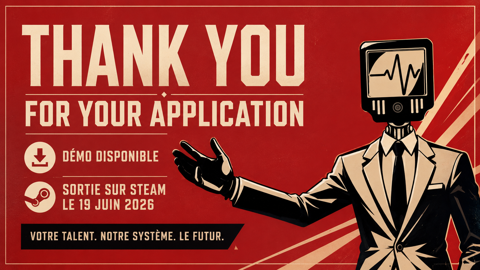 Thank You For Your Application : la simulation RH dystopique sort le 19 juin 2026