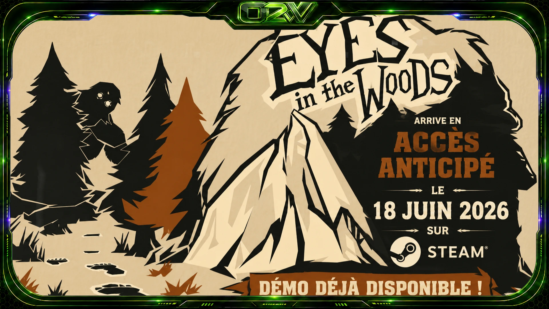 Eyes in the Woods : le survival-horror avec Bigfoot arrive en accès anticipé le 18 juin 2026