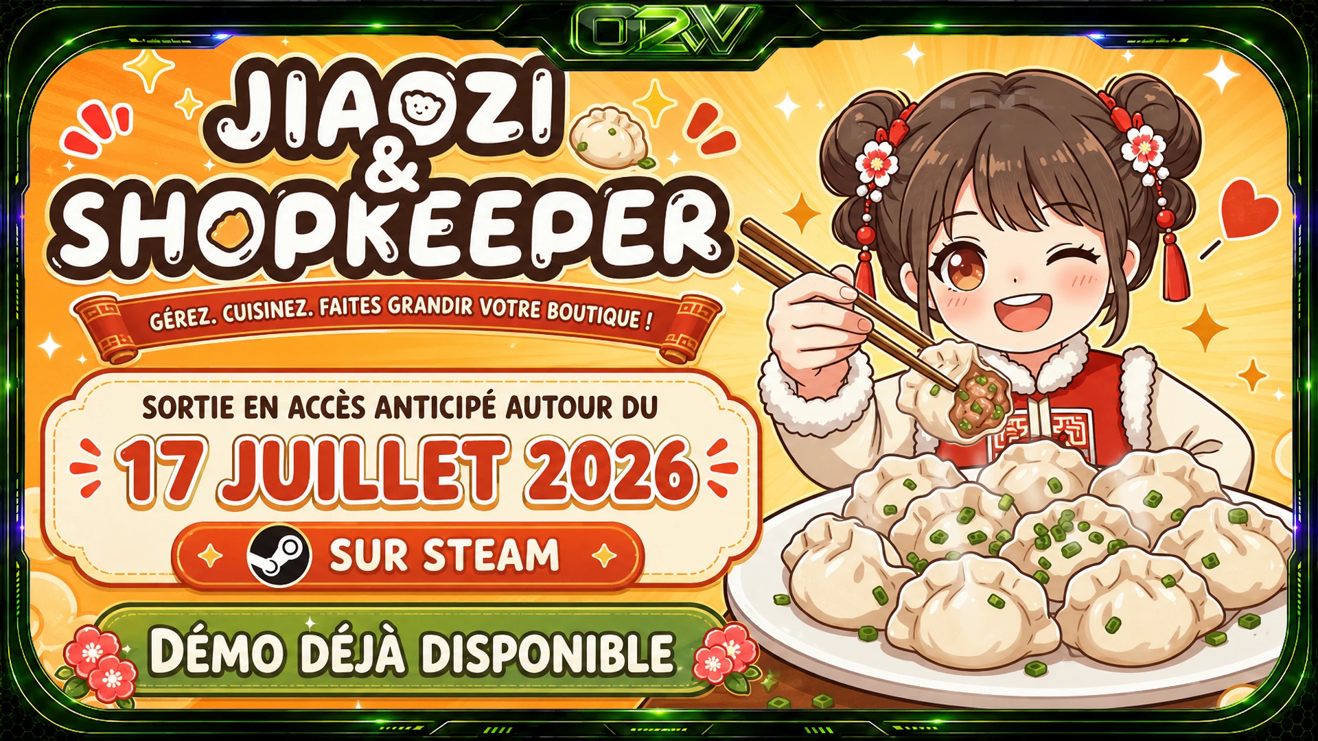 Jiaozi & Shopkeeper : une simulation culinaire cosy autour des raviolis chinois