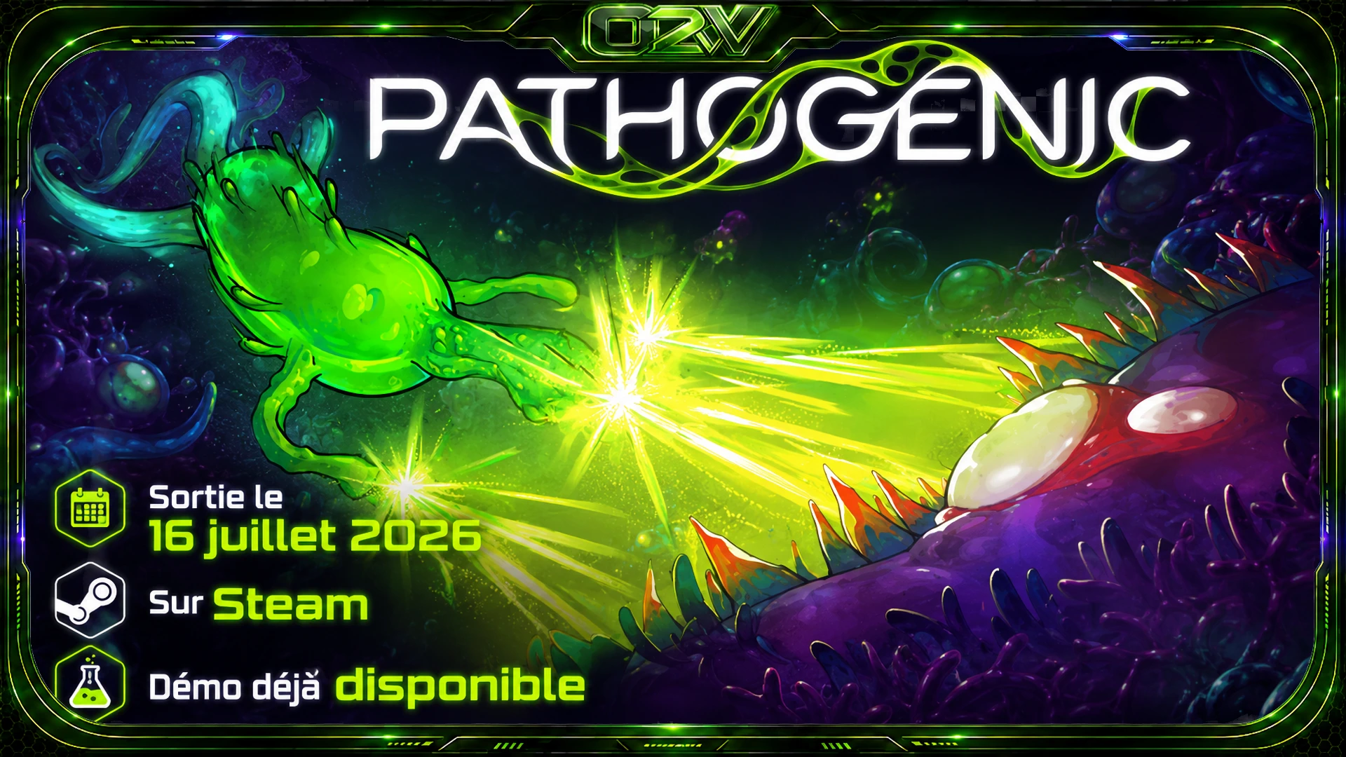 Pathogenic : devenez la maladie dans un roguelike cellulaire prévu le 16 juillet 2026