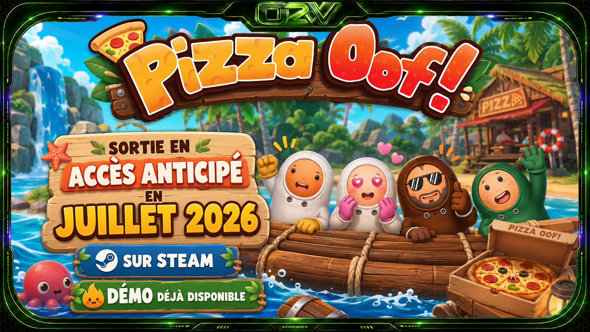 Pizza Oof! : livrez une pizza en radeau sans finir dans la rivière