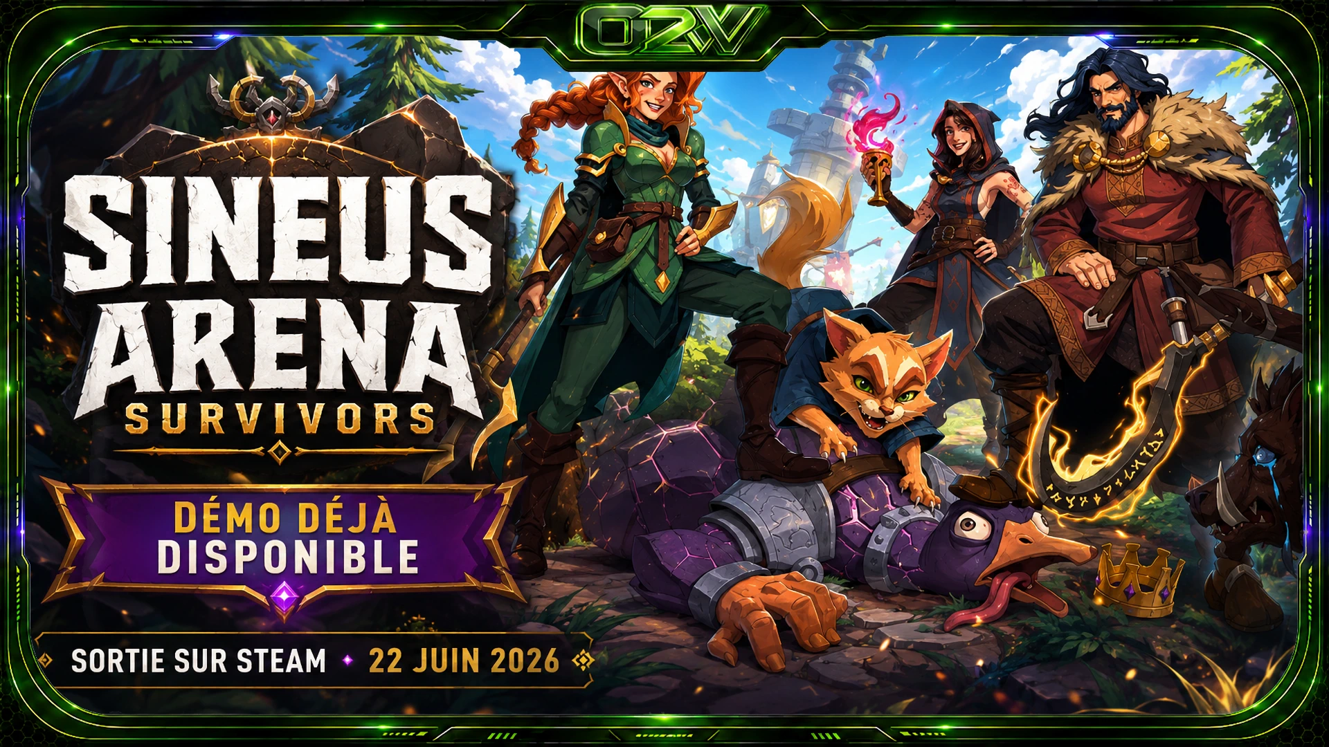 Sineus Arena Survivors : bullet heaven coop, tower defense et chaos en temps réel