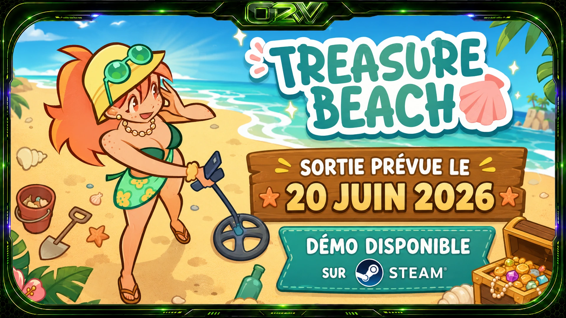 Treasure Beach Demo : fouillez la plage et gérez une boutique de bibelots cosy