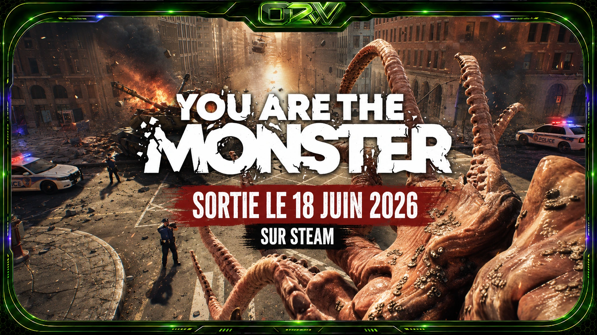 YOU ARE THE MONSTER : devenez un monstre géant et ravagez la ville dès le 18 juin 2026
