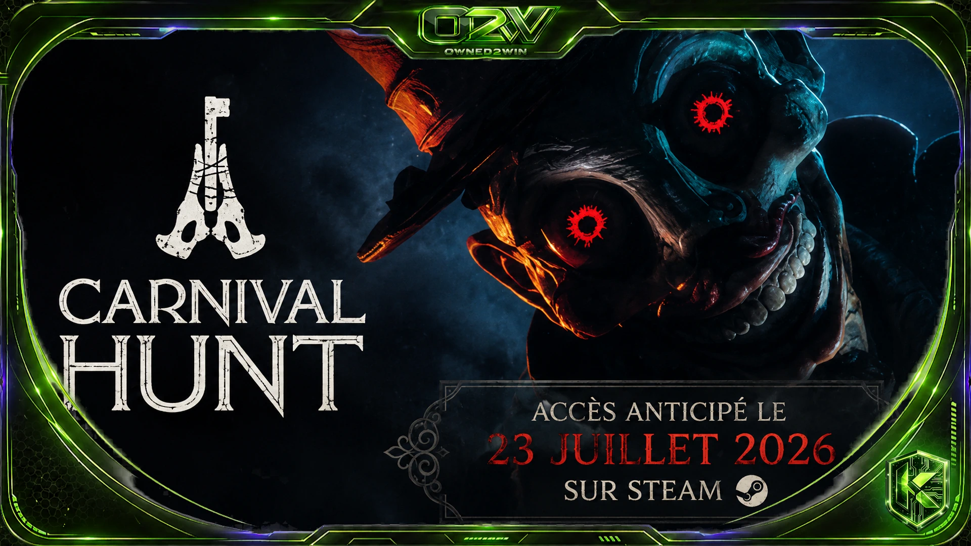 Carnival Hunt arrive en accès anticipé le 23 juillet 2026 sur Steam