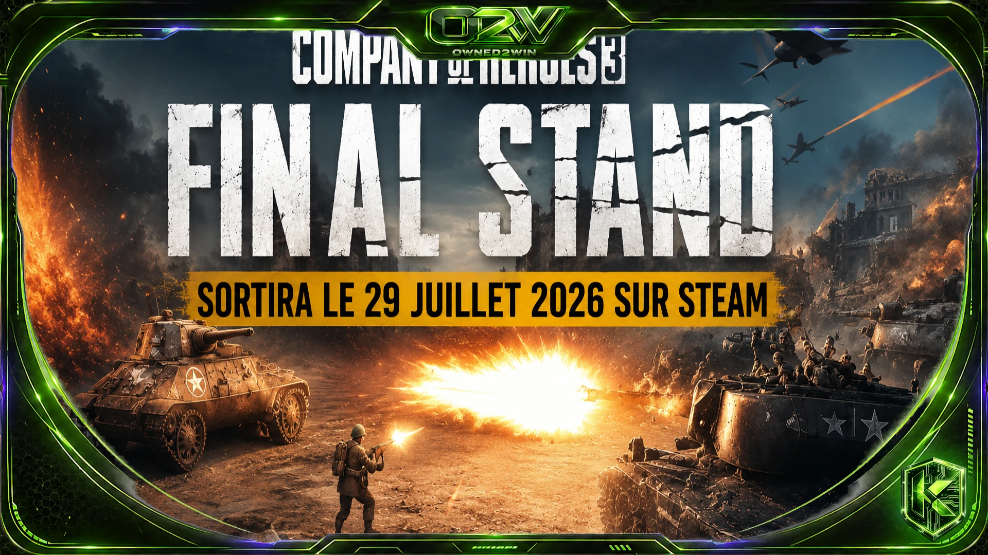 Company of Heroes 3: Final Stand arrive le 29 juillet 2026 sur Steam
