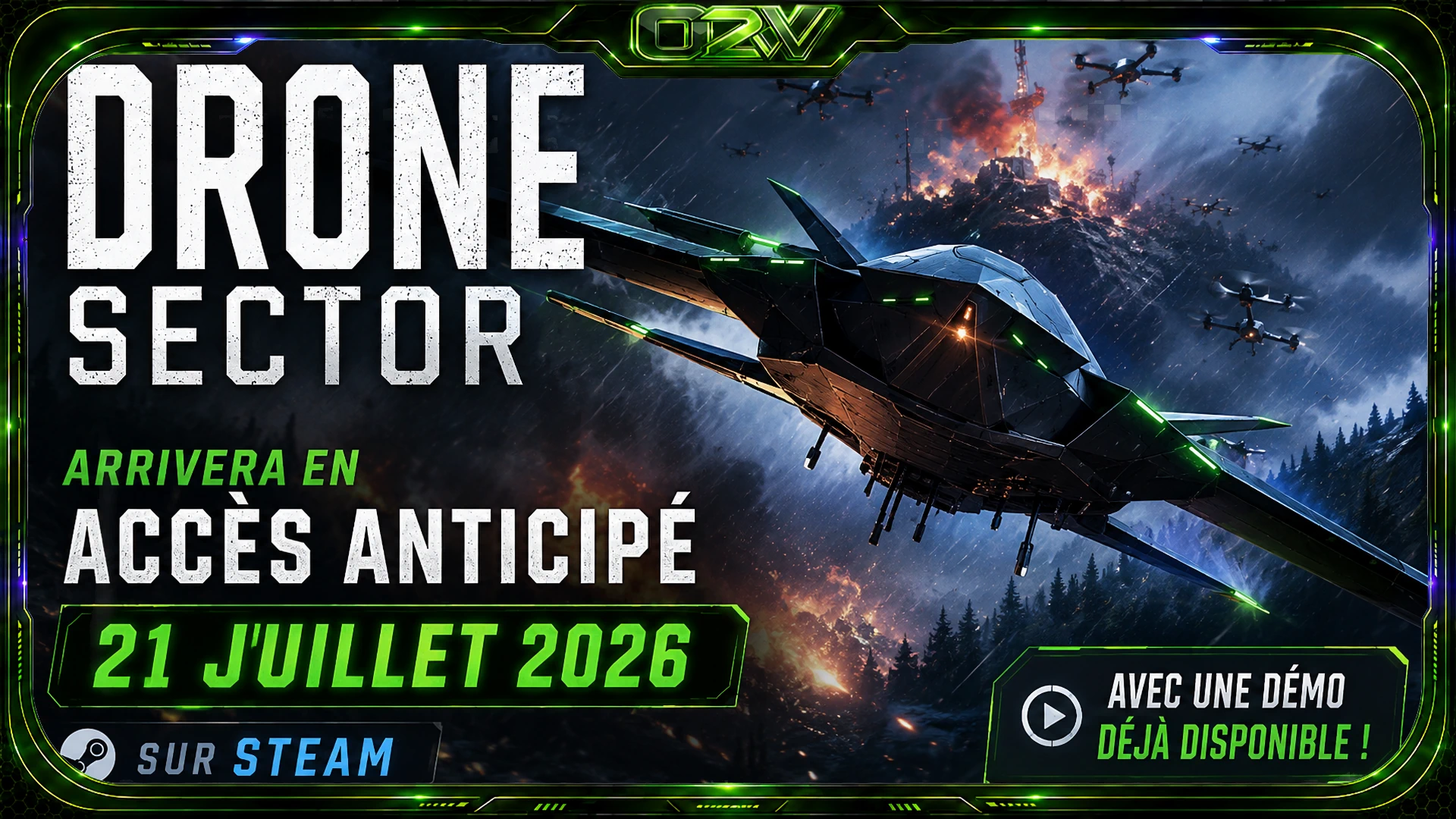 Drone Sector : le gunship futuriste de MicroProse arrive en accès anticipé