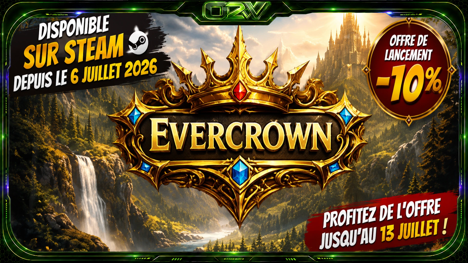 Evercrown est disponible sur Steam avec une offre de lancement