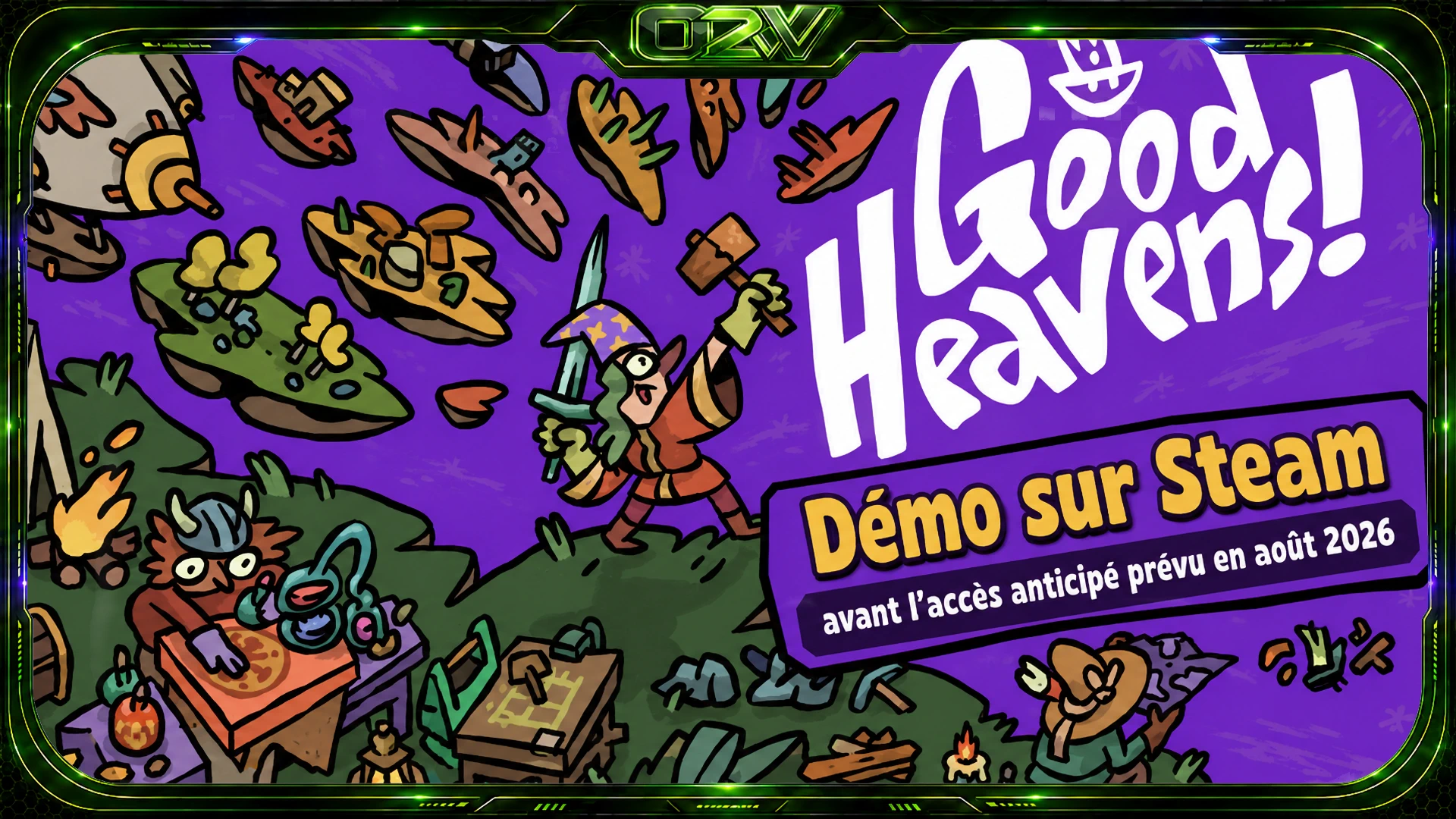 Good Heavens! Demo : explorez des îles flottantes et reconstruisez un monde chaotique