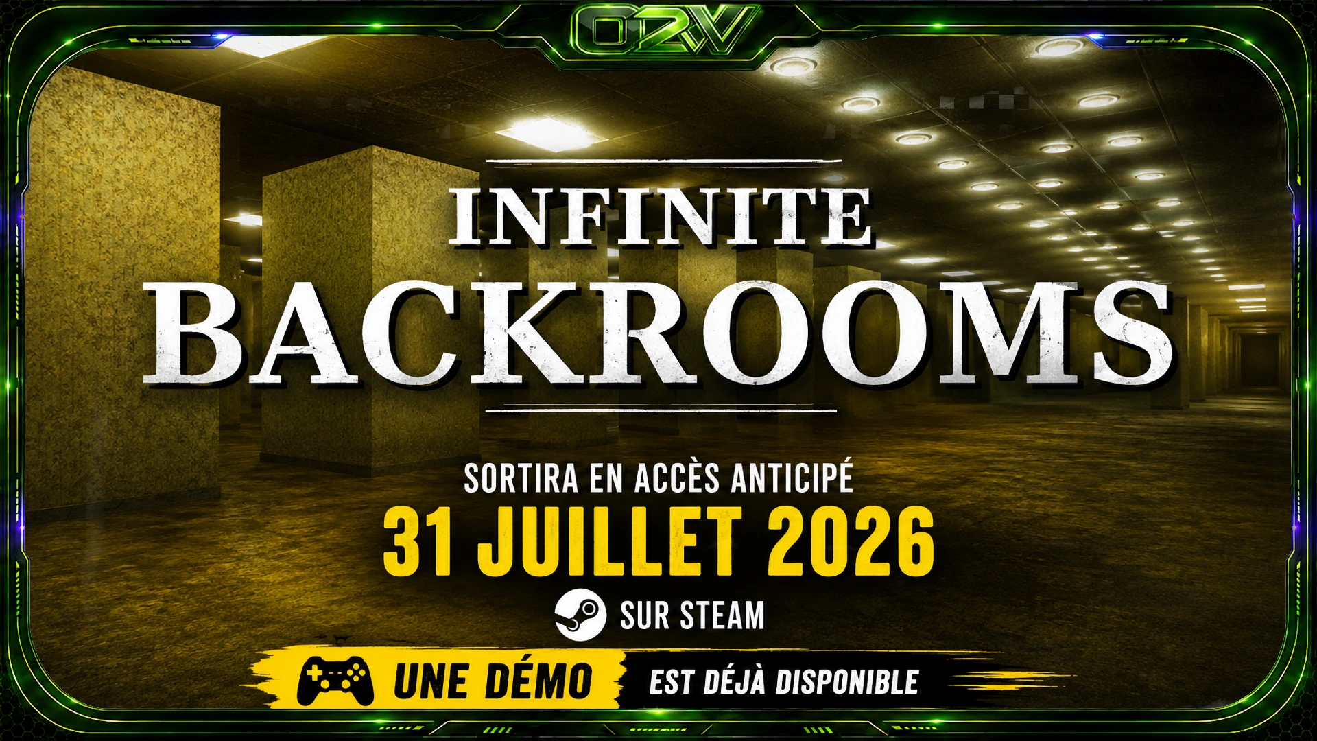 Infinite Backrooms sortira en accès anticipé le 31 juillet 2026 sur Steam