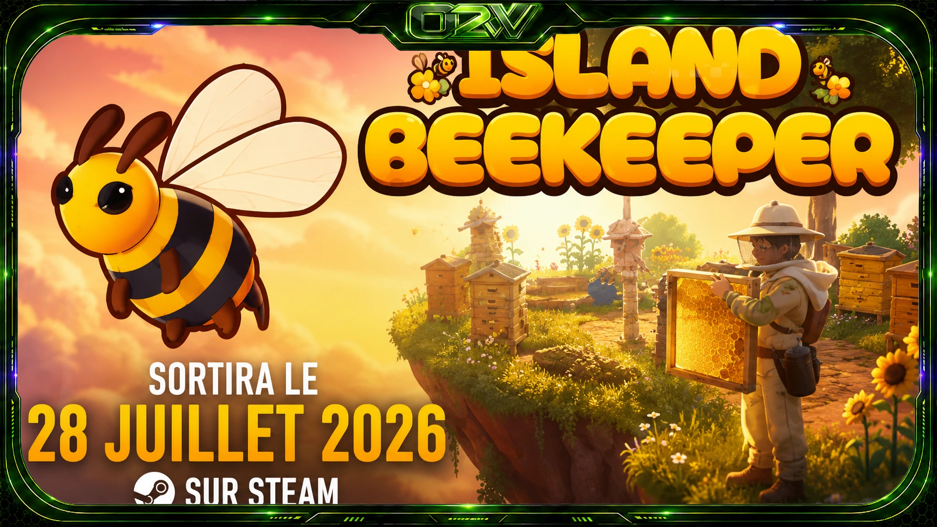 Island Beekeeper sortira le 28 juillet 2026 sur Steam