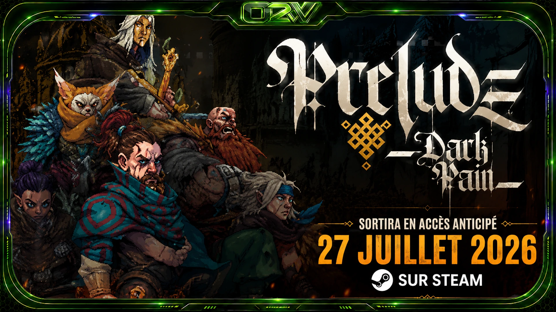 Prelude Dark Pain sortira en accès anticipé le 27 juillet 2026 sur Steam