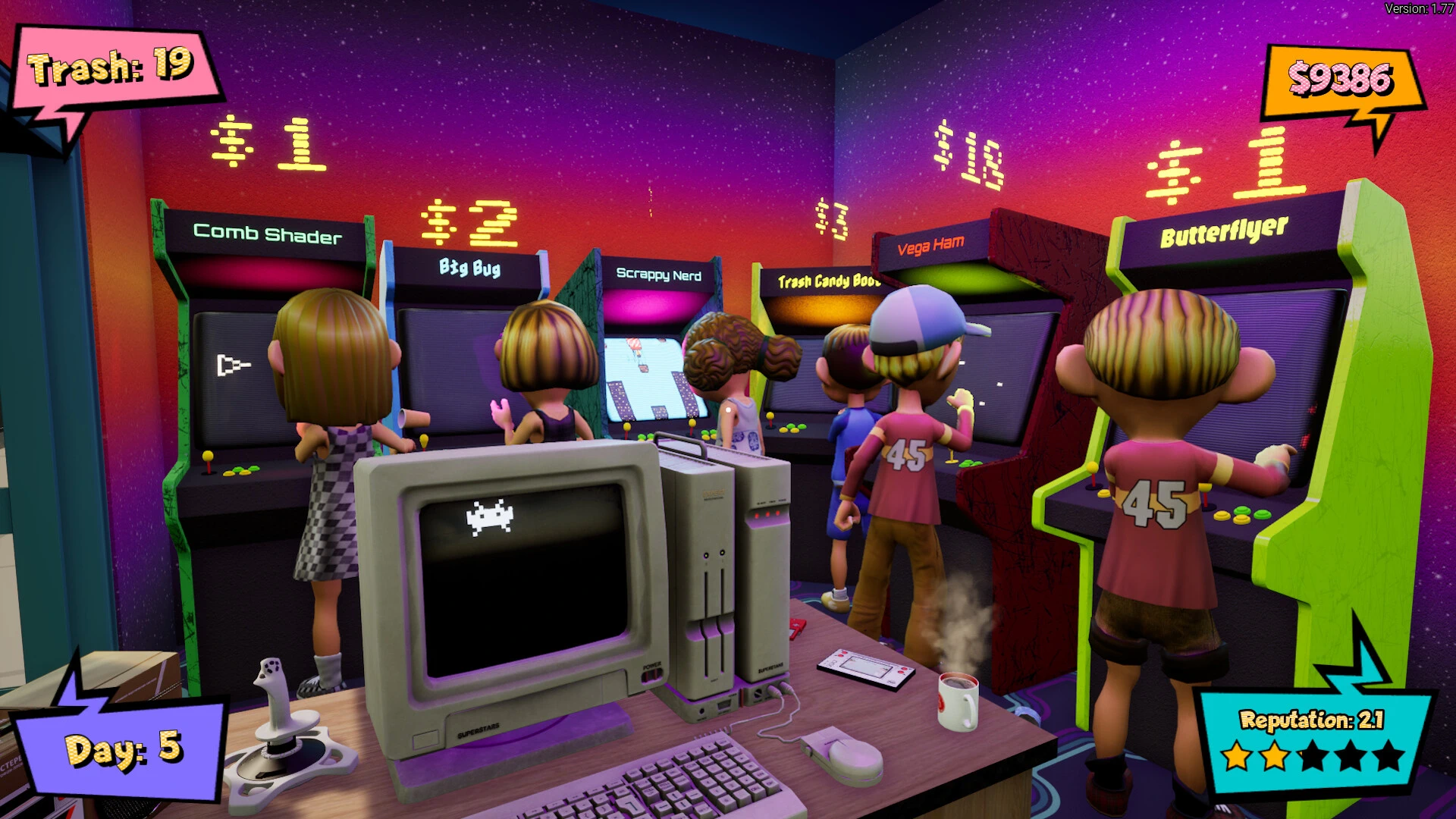 Arcade Shop Simulator sortira le 19 août 2026 sur Steam image 1