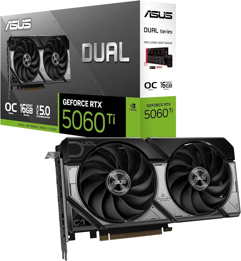 ASUS Dual GeForce RTX 5060 Ti 16GB OC — 16 Go GDDR7