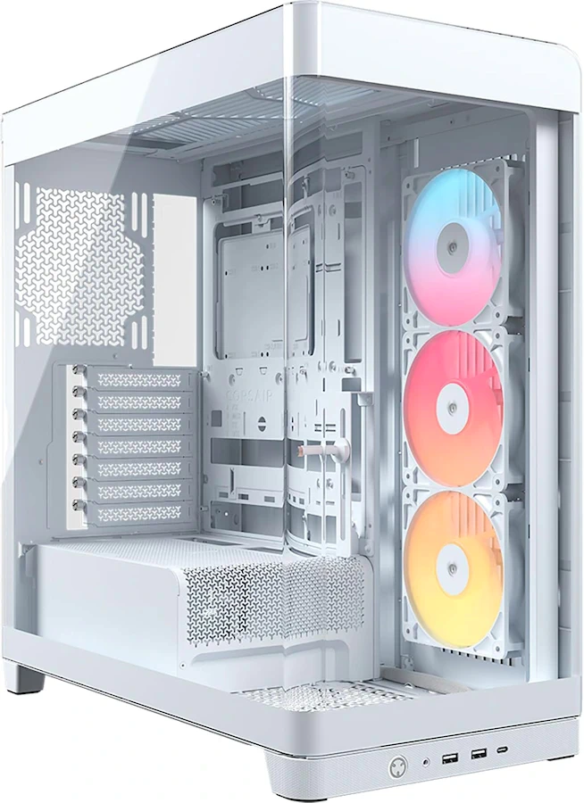 Corsair FRAME 4500X RS-R A-RGB Blanc — boîtier panoramique airflow