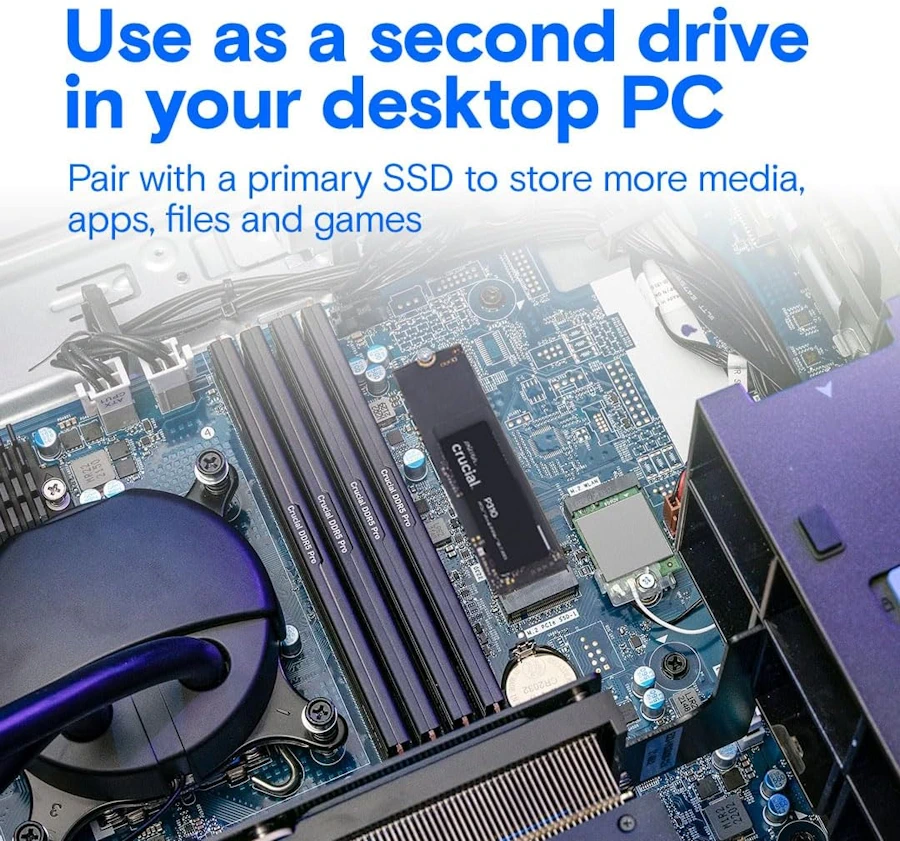 Crucial P310 500 Go — SSD NVMe PCIe 4.0 M.2 2280 image 2
