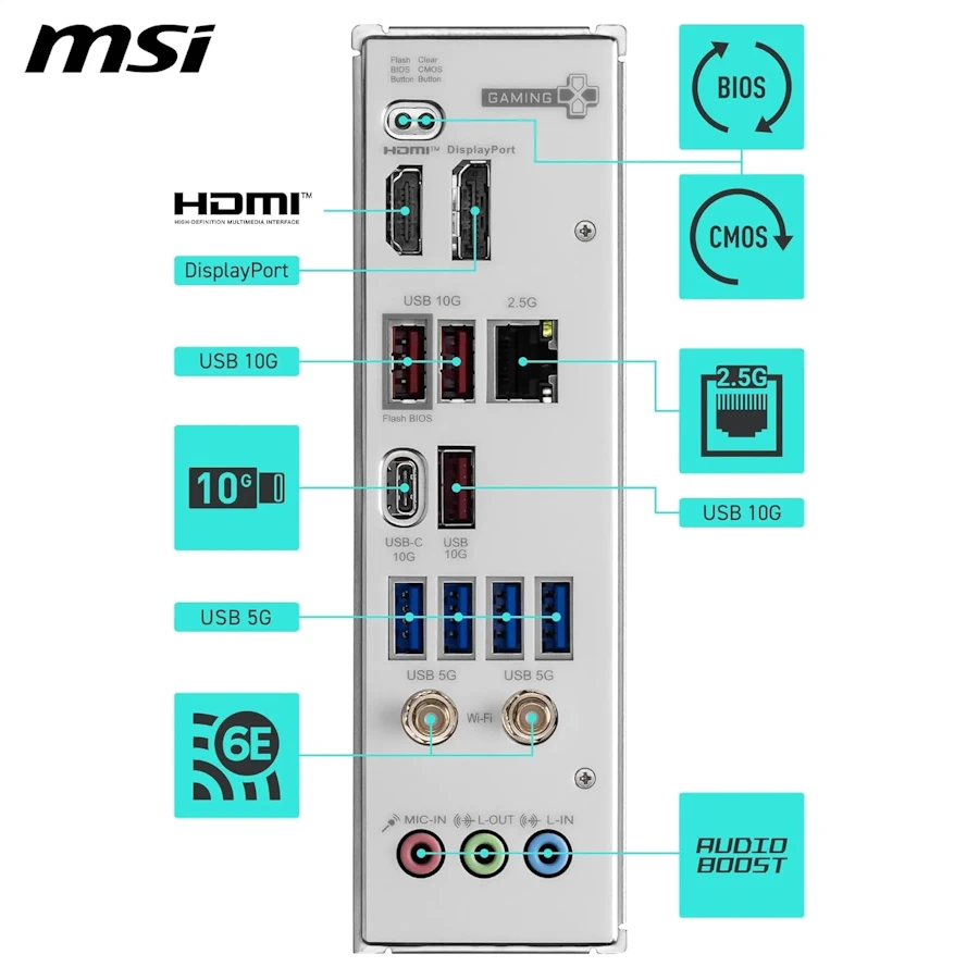 MSI B850 GAMING PLUS WIFI6E — carte mère AM5 DDR5 équilibrée image 2