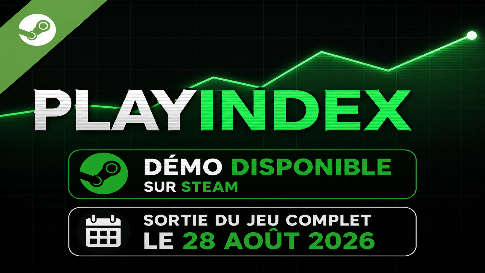 PlayIndex sortira le 28 août 2026 sur Steam avec une démo disponible