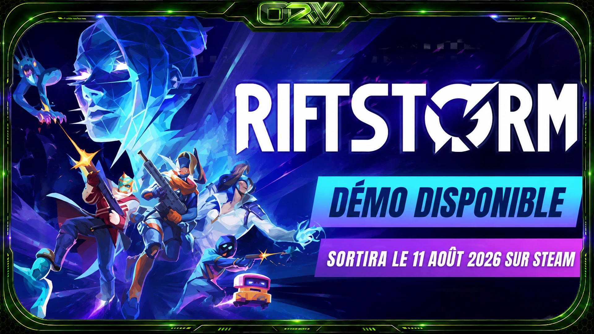 RIFTSTORM sortira le 11 août 2026 sur Steam