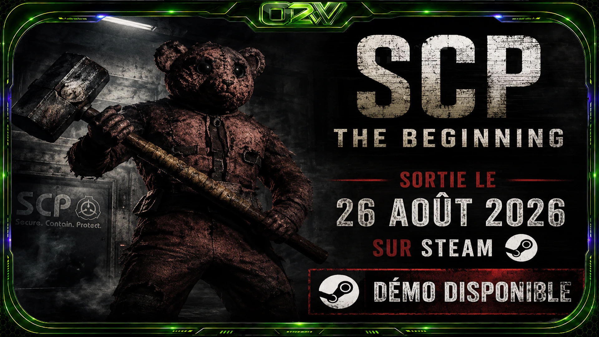 SCP The Beginning sortira le 26 août 2026 sur Steam avec une démo disponible