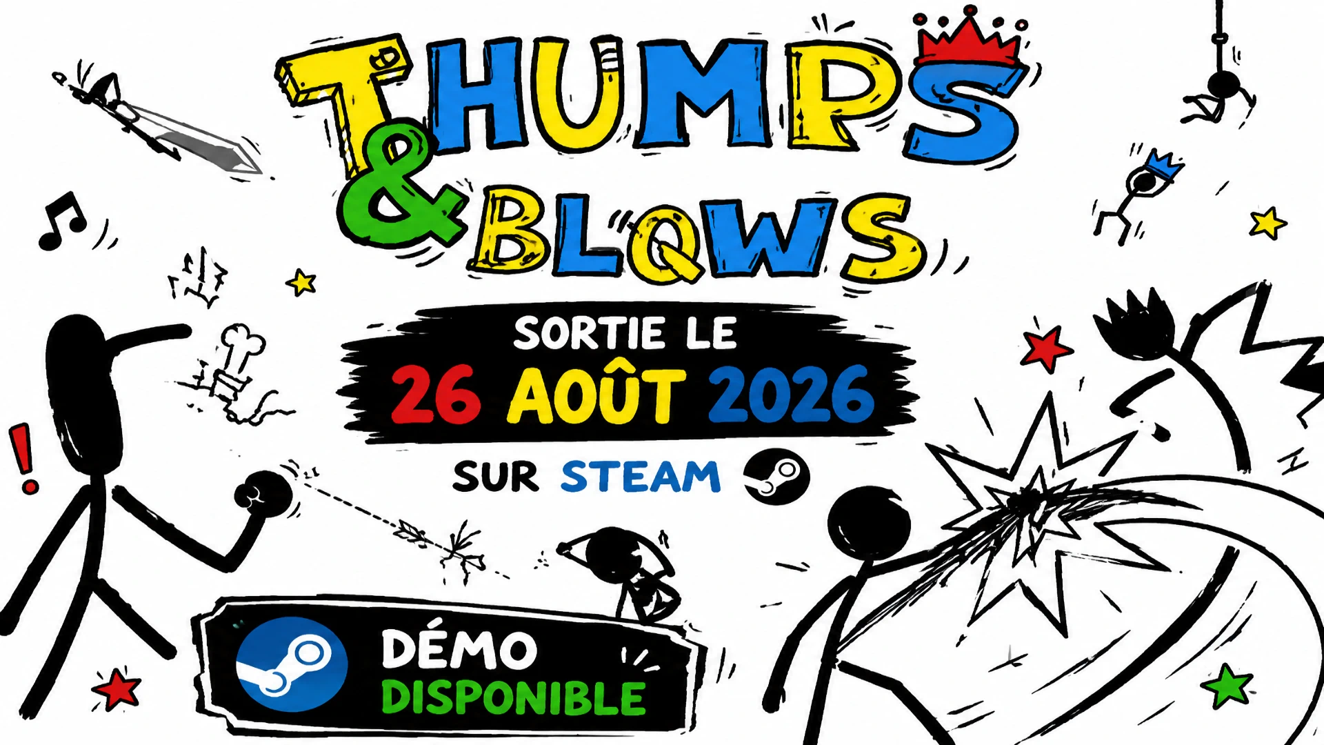 Thumps & Blows sortira le 26 août 2026 sur Steam avec une démo disponible