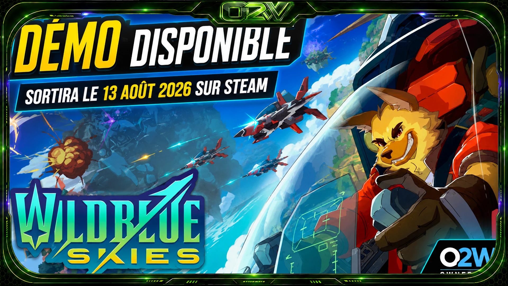 Wild Blue Skies sortira le 13 août 2026 sur Steam