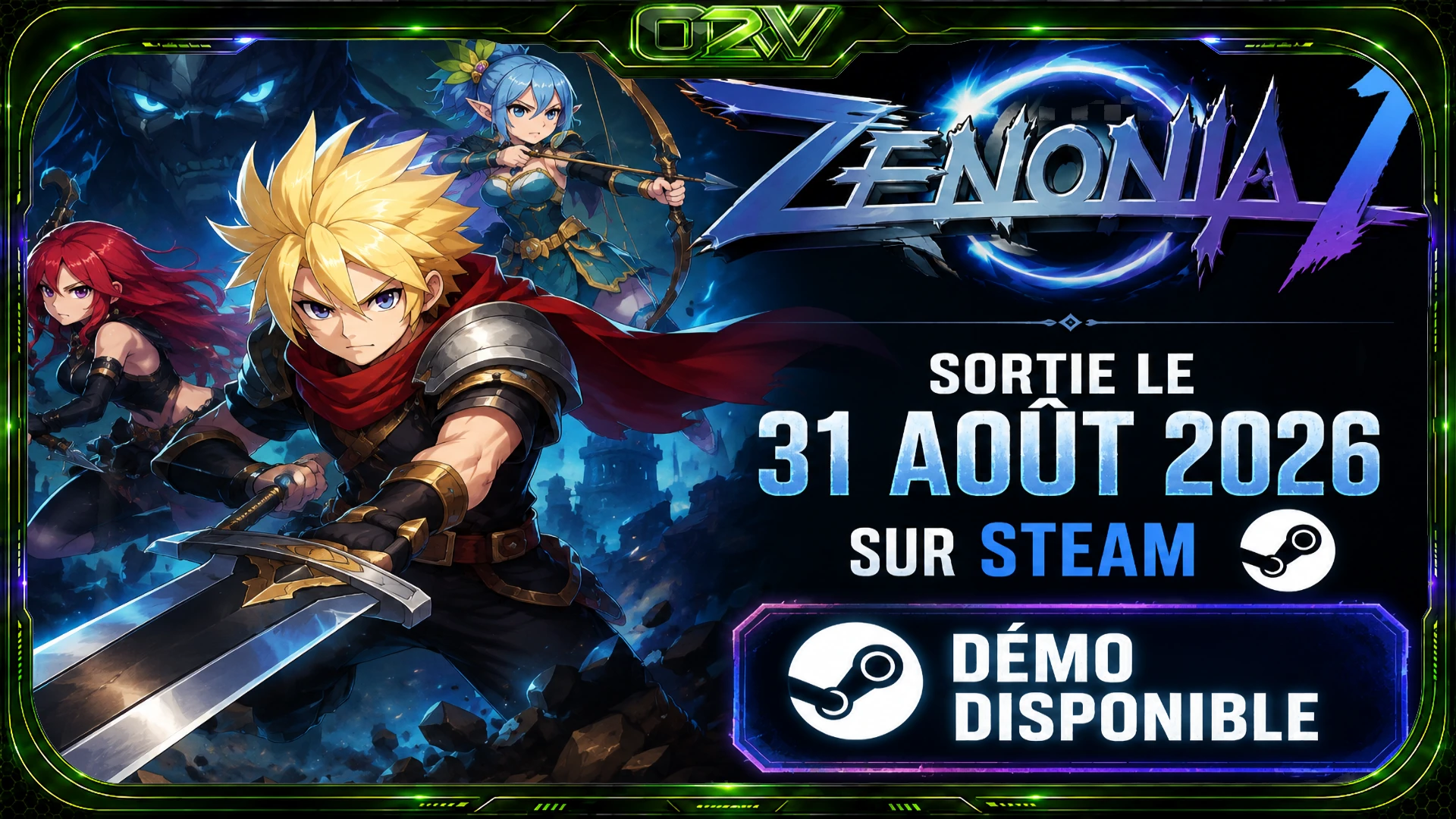 ZENONIA 1 sortira le 31 août 2026 sur Steam avec une démo disponible
