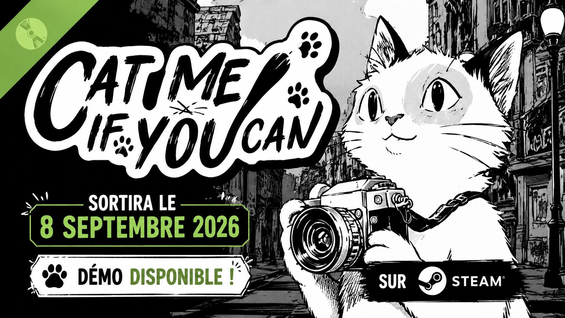 Cat Me If You Can sortira le 8 septembre 2026 sur Steam avec une démo disponible