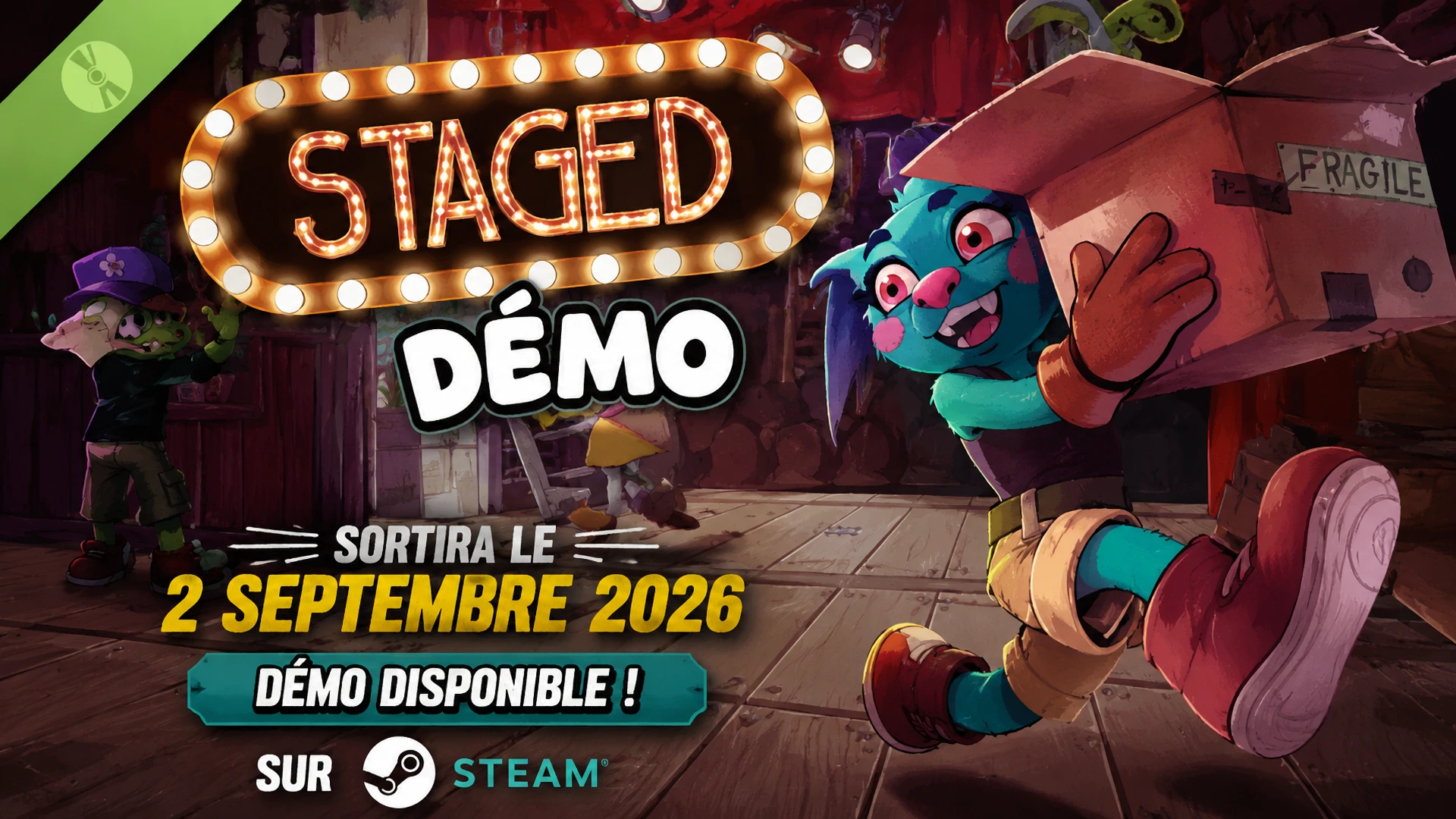Staged sortira le 2 septembre 2026 sur Steam avec une démo disponible